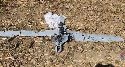 Downed drone. Photo: Ministry of Defence of Nagorno-Karabakh, http://nkrmil.am/ru/news/view/2546