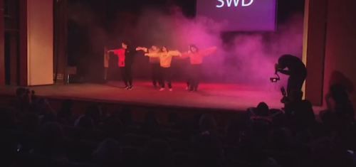 Performance at the "AniDag" festival 2019б held on October 20 in Makhachkala. Screenshot of the video by the "Kavkaz.Realii"