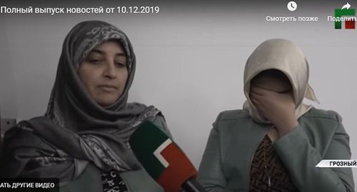 People detained for theft apologized on the air of the "Grozny" TV Channel. Screenshot of the video posted on the YouTube channel of the "Grozny" TV https://newsvideo.su/video/11912346
