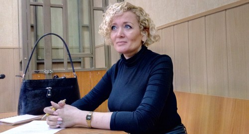 Anastasia Shevchenko in the courtroom, December 17, 2019. Photo by Konstantin Volgin for the Caucasian Knot