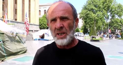 Malkhaz Machalikashvili. Screenshot from 'Kavkaz.Realii' video: https://www.youtube.com/watch?v=Iv5tQwBZMwc