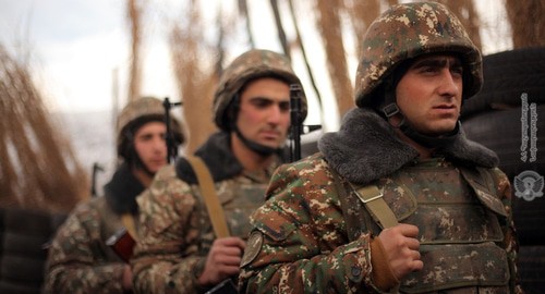 Combat duty in a military unit of the army of Nagorno-Karabakh. Photo by the press service of the Ministry of Defence of Armenia http://www.mil.am/hy/news/7326