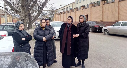 Relatives of the killed Dagestani residents at the Supreme Court of Chechnya. March 10, 2020. Photo by Rasul Magomedov for the "Caucasian Knot"