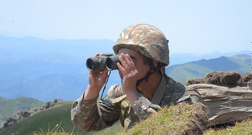 Serviceman of the Armenian Army. Photo: press service of the Ministry of Defence of Armenia, http://www.mil.am/