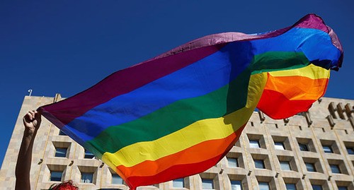 Rainbow flag. Photo: REUTERS/David Mdzinarishvili