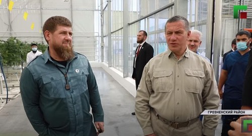 Yuri Trutnev and Ramzan Kadyrov. Screenshot: https://www.youtube.com/watch?v=bzf5o07oJlA&feature=youtu.be