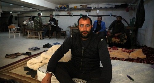 Residents of the settlement of Shikharkh in a bombshelter. Photo by Aziz Karimov for the Caucasian Knot