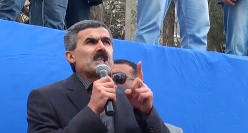 Azerbaijani human rights defender Ogtai Gyulyalyev. Screenshot of the video by the Elçi TV YouTube channel https://www.youtube.com/watch?v=ag5cMhW5rG4