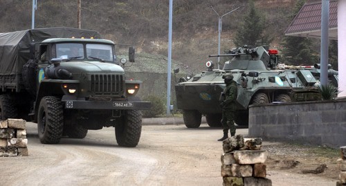 Russian peacekeepers in Stepanakert, November 15, 2020. Photo by Armine Martirosyan for the "Caucasian Knot"