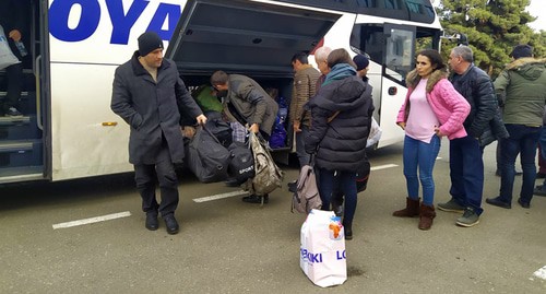 Residents of Nagorno-Karabakh return from Yerevan to Stepanakert, January 2021. Photo by Alvard Grigoryan for the Caucasian Knot