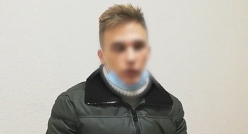 Student from Volgograd detained for dancing on the Mamayev Kurgan. Screenshot from a video posted by the Ministry of Interior for Volgograd Region