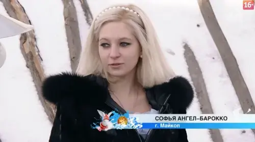 Sofia Angel-Barokko. Screenshot of a video https://golos-kubani.ru/