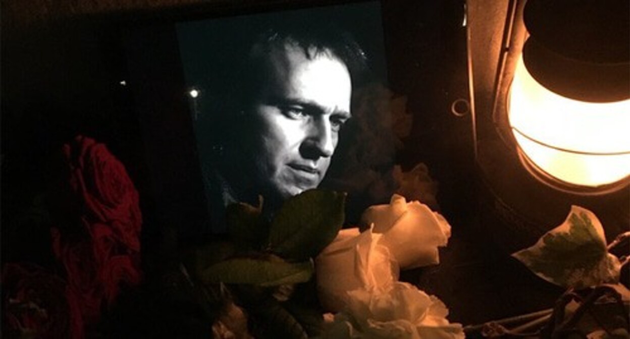 The memorial to Alexei Navalny* in Sochi. Photo courtesy of a local activist