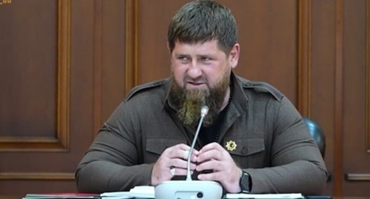 Ramzan Kadyrov. Screenshot of a video https://t.me/RKadyrov_95/2470
