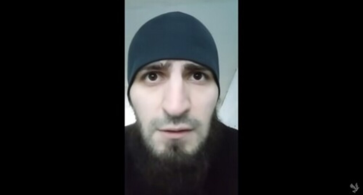 Omar Murtazaliev's video appeal. Screenshot of a video by the Gulagu.net https://www.youtube.com/watch?v=UtEk51OG-OM