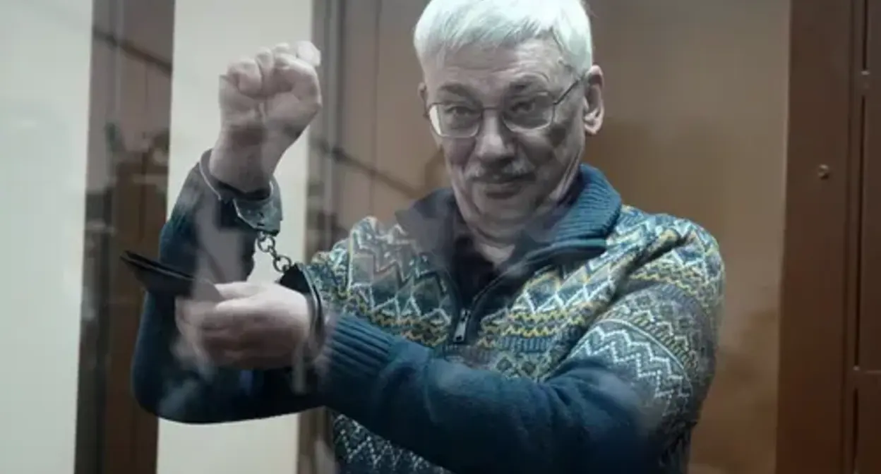 Oleg Orlov*. Screenshot of a video by Euronews https://ru.euronews.com/2024/02/27/oleg-orlov-sentencing