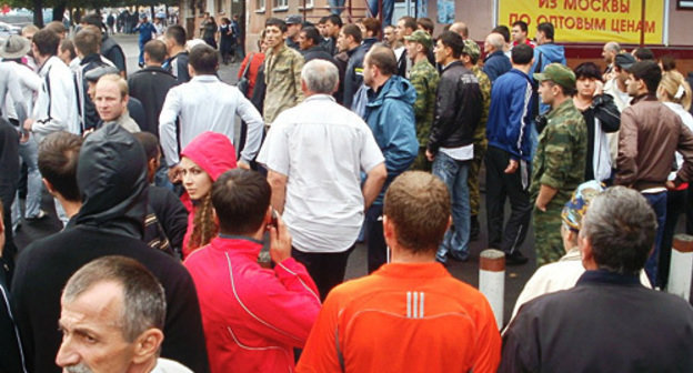 After terror act at the Central Marketplace of Vladikavkaz, September 9, 2010. Photo from the website http://skfonews.ru by Felix Kireev