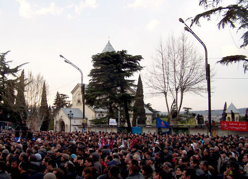 The opposition rally at the Parliament of Georgia. Tbilisi, April 9, 2009. Photo by "Caucasian knot"