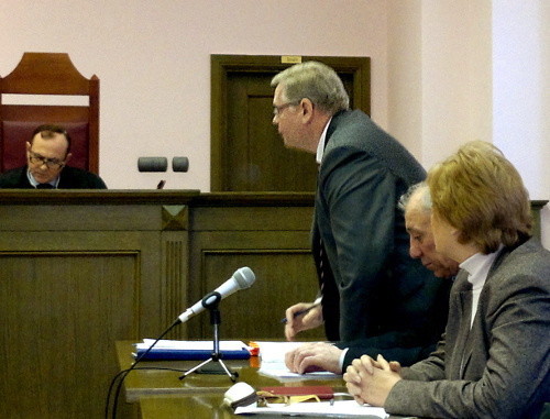 Dmitry Pankov, Aslan Cherkesov's advocate, speaks at the session of the Supreme Court of the Russian Federation, Moscow, January 24, 2012. Photo by Yulia Buslavskaya for the "Caucasian Knot"