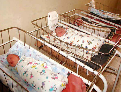 Newborns in the maternity hospital. Photo: http://www.chechnyafree.ru