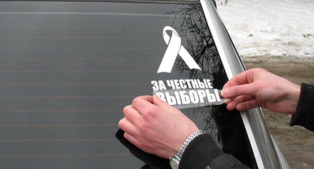 Motor rally "For Fair Elections" in Pyatigorsk, February 26, 2012. Courtesy of the community "Motor rally in Pyatigorsk", vk.com