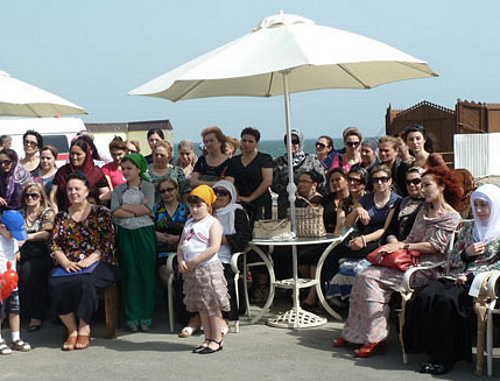 Official opening of the first bathing season on the beach for women and children "Ostrovok", Dagestan, May 31, 2012. Courtesy of www.riadagestan.ru

 