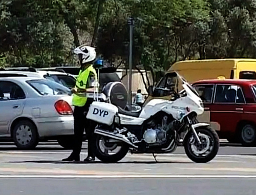 A still from the video clip YPX by Said Aliev, in which he criticises the practice of bribe-taking among road police. Source^ http://www.youtube.com/watch?feature=player_embedded&v=-Lxi8zBpc9U 