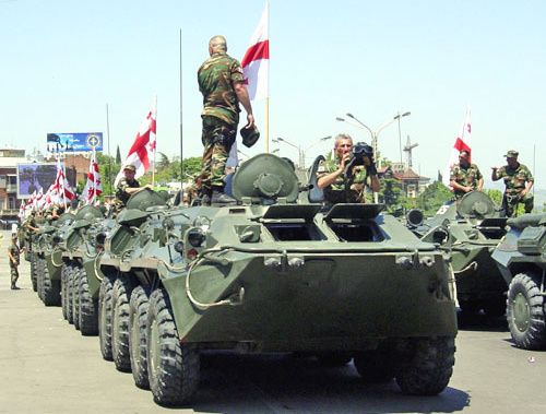 BTR-80 of the Georgian armed forces in parade on the Independence Day.
Photo: shioshvili, http://ru.wikipedia.org/