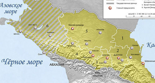 Map of "Imarat Kavkaz". Photo: Alfer1002, http://commons.wikimedia.org/