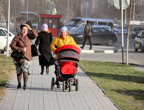 Residents of Grosny, Chechnya. March 2014. Photo provided by eyewitness. 
