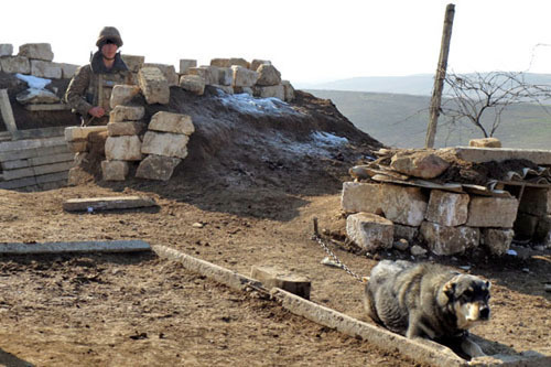 A military unit in Nagorno-Karabakh. Martuninsky district. Photo by Alvard Grigoryan for the "Caucasian Knot"