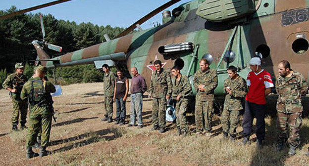 South Ossetia, Tskhinval, cartel (exchange of captives), August 2008. Alexander Kovylkov for the "Caucasian Knot" South Ossetia, Tskhinval, cartel (exchange of captives), August 2008. Alexander Kovylkov for the "Caucasian Knot"