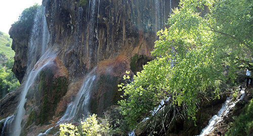 Gedmishkh Waterfall. Photo by Luisa Orazaeva for the ‘Caucasian Knot’. 