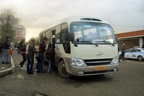 Nagorny Karabakh, Stepanakert, passenger coach. Photo by Alvard Grigoryan for the ‘Caucasian Knot’. 