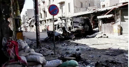 Street in Aleppo after fighting. Syria. Photo: Voice of America News: Scott Bobb reports from Aleppo, Syria https://ru.wikipedia.org