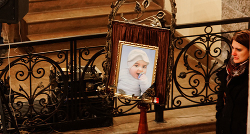 Photo of Sergey Evtisyan at the funeral service. January 20, 2015. Photo by Narek Tumanyan