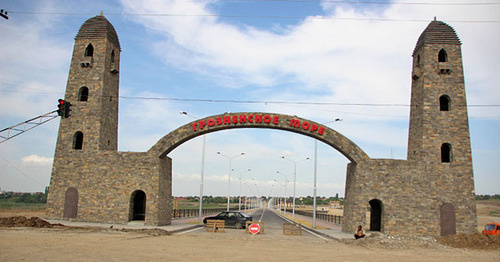 Archway at the dam of the Chernorechensk Water Reservoir. Photo by Magomed Magomedov for the ‘Caucasian Knot’. 