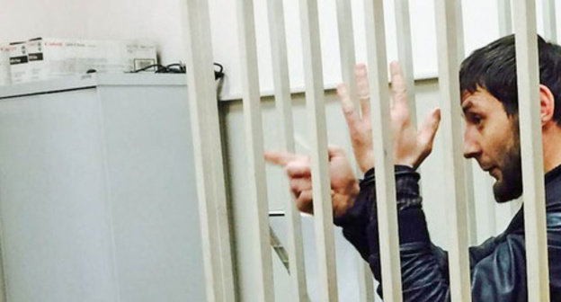 Zaur Dadaev in the court room. Moscow, March 8, 2015. Photo by the "Caucasian Knot"