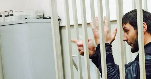 Zaur Dadaev in the court room. Moscow, March 8, 2015. Photo by the "Caucasian Knot"