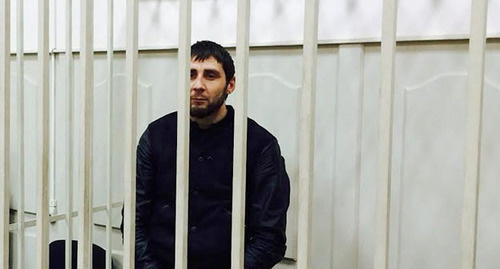 Zaur Dadaev in the court room. Photo by Yuliya Buslavskaya for the "Caucasian Knot"