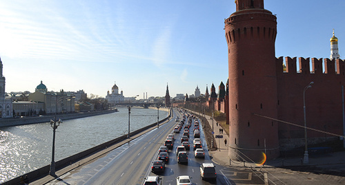 View of the Moscow river and the Kremlin from the place where Boris Nemtsov was killed. Photo by Svetlana Kravchenko for the ‘Caucasian Knot’. 
