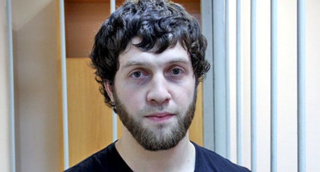 Magomed Tochiev in the courtroom. Moscow, April 6, 2015. Photo by Magomed Tuaev for the "Caucasian Knot"