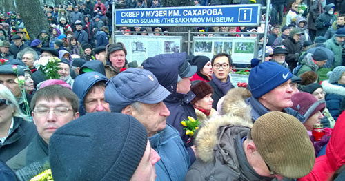 The queue for the memorial service for Boris Nemtsov. Moscow, March 3, 2015. Photo by Vyacheslav Feraposhkin for the "Caucasian Knot"