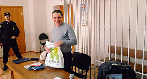 Evgeny Vitishko in the courtroom of the Kirsanov District Court. March 31, 2015. Photo: http://ewnc.org/node/17696