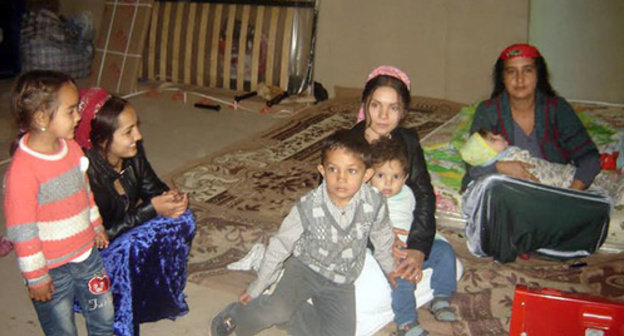 Romani refugees from Ukraine in the Rostov Region. Photo courtesy of the ADC "Memorial"