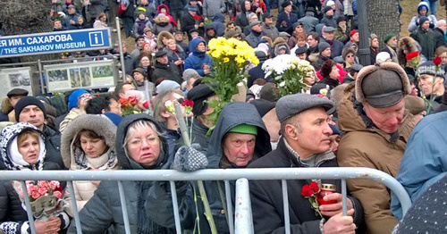 Queue for the memorial service for Boris Nemtsov. Moscow, March 3, 2015. Photo by Vyacheslav Feraposhkin for the "Caucasian Knot"