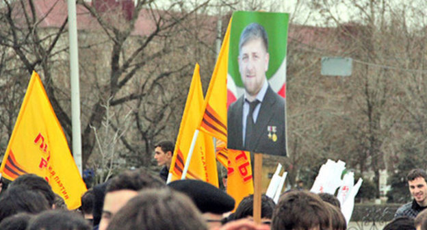 Portrait of Ramzan Kadyrov. Photo by Akhmed Aldebirov for the ‘Caucasian Knot’. 