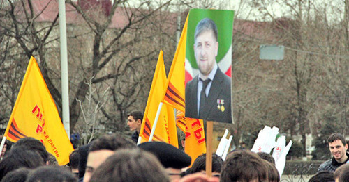 Portrait of Ramzan Kadyrov. Photo by Akhmed Aldebirov for the ‘Caucasian Knot’. 