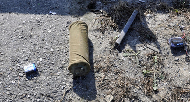 Improvised explosive device. Photo: http://nac.gov.ru/nakmessage/2014/09/15/v-kabardino-balkarii-obezvrezheno-samodelnoe-vzryvnoe-ustroistvo-predotvrashch.html
