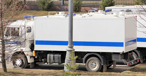 A police car. Photo by Magomed Tuaev for the "Caucasian Knot"